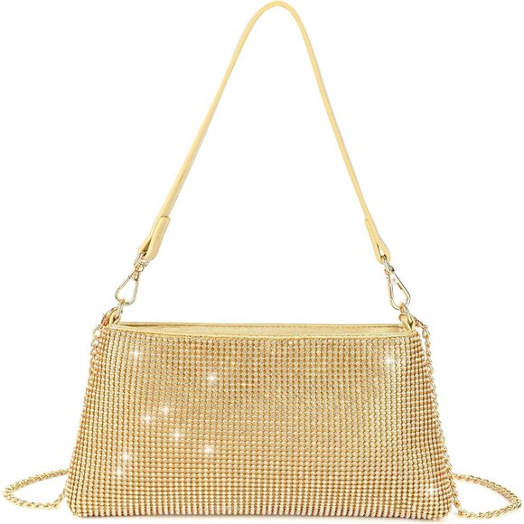 Bling Evening Clutch  Rhinestone Purse for Women Wedding & Prom Engagement - Picture 1 of 7